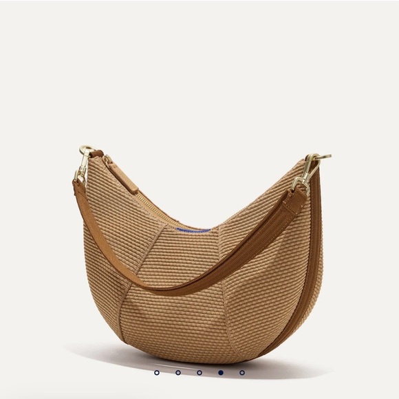 Rothy's Tan Hobo Bag with Blue Accent - Picture 3 of 4